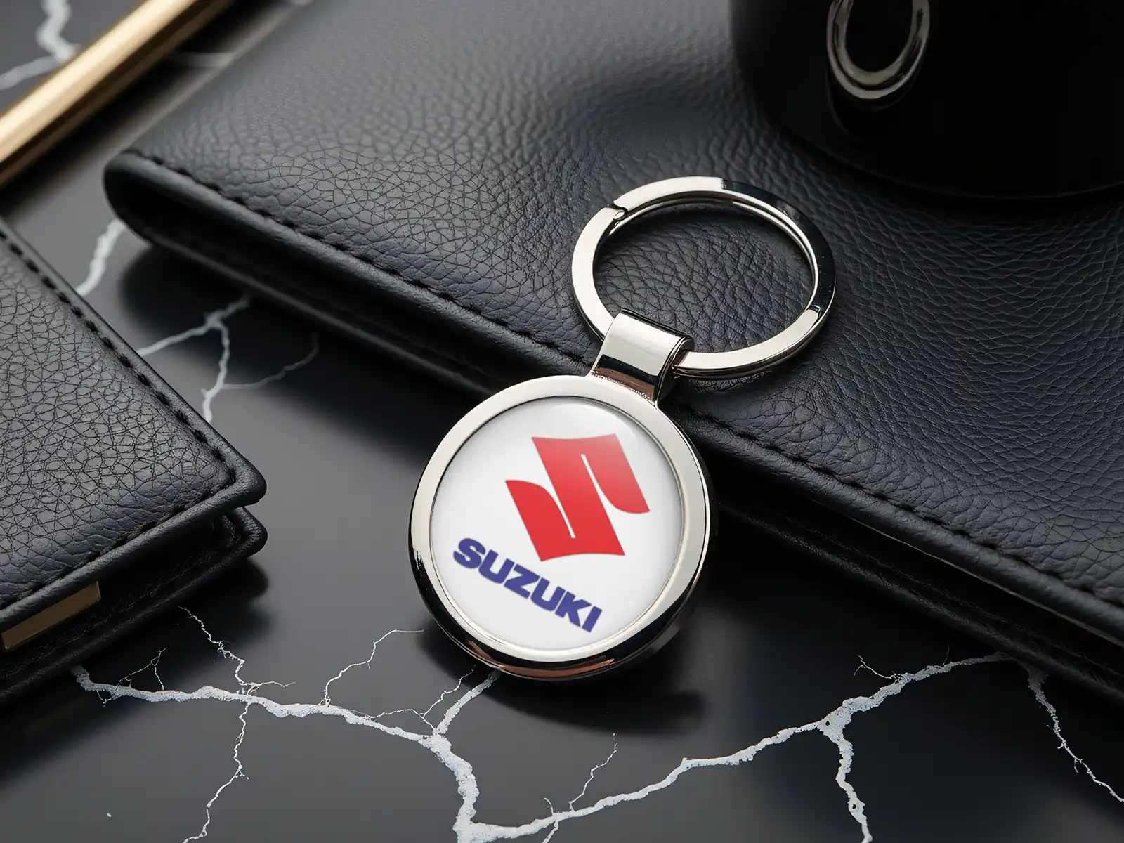 Suzuki Llaveros Personalizados Brillantes Metal S